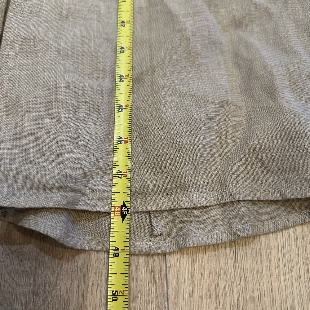 NWOT Fresh Laundry Women's Pure Linen Long Line Jacket Oversized Sz S Lagenlook - Picture 7 of 10
